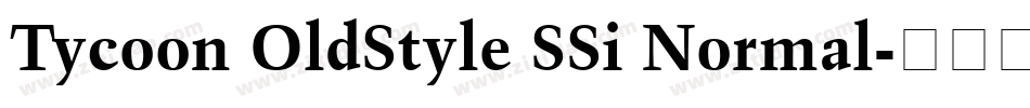 Tycoon OldStyle SSi Normal字体转换
